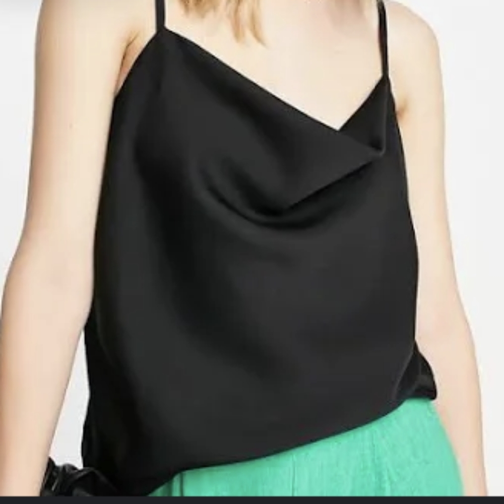 River Island Black Satin Cami